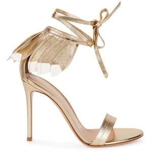 🪶Gianvito Rossi leather lace up stilettos